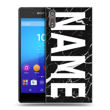 Пластиковый чехол на Sony Xperia XZ с принтом NAME