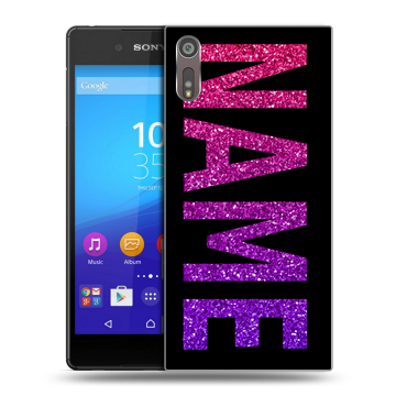 Пластиковый чехол на Sony Xperia XZ с принтом NAME