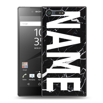 Пластиковый чехол на Sony Xperia X Compact с принтом NAME