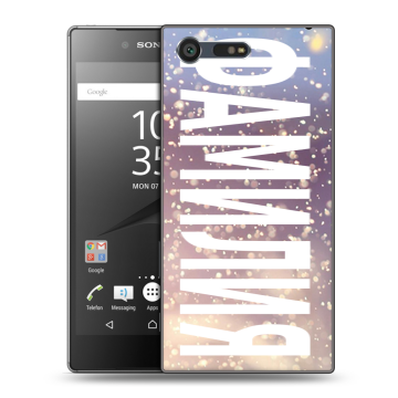 Пластиковый чехол на Sony Xperia X Compact с принтом ФАМИЛИЯ