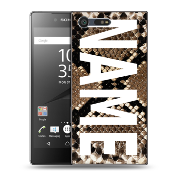 Пластиковый чехол на Sony Xperia X Compact с принтом NAME