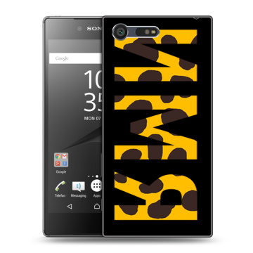 Пластиковый чехол на Sony Xperia X Compact с принтом ИМЯ
