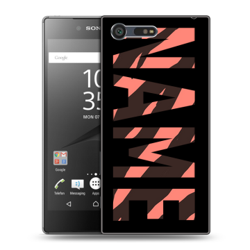 Пластиковый чехол на Sony Xperia X Compact с принтом NAME