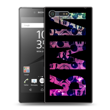 Пластиковый чехол на Sony Xperia X Compact с принтом ИМЯ