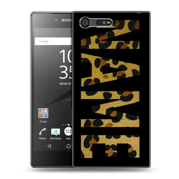 Пластиковый чехол на Sony Xperia X Compact с принтом NAME
