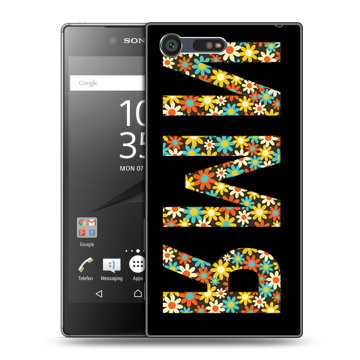 Пластиковый чехол на Sony Xperia X Compact с принтом ИМЯ