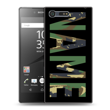 Пластиковый чехол на Sony Xperia X Compact с принтом NAME