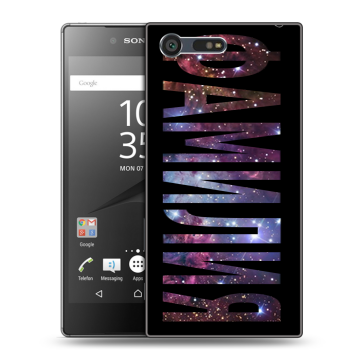 Пластиковый чехол на Sony Xperia X Compact с принтом ФАМИЛИЯ