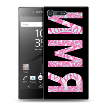 Пластиковый чехол на Sony Xperia X Compact с принтом ИМЯ