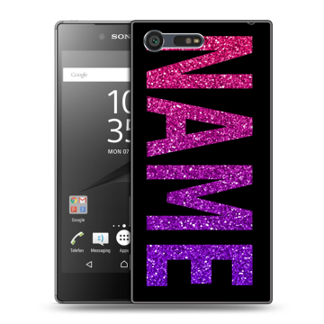 Пластиковый чехол на Sony Xperia X Compact с принтом NAME