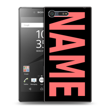 Пластиковый чехол на Sony Xperia X Compact с принтом NAME