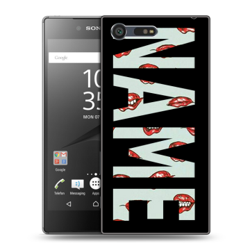 Пластиковый чехол на Sony Xperia X Compact с принтом NAME
