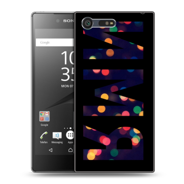 Пластиковый чехол на Sony Xperia X Compact с принтом ИМЯ