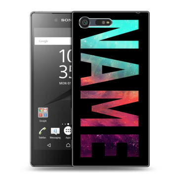 Пластиковый чехол на Sony Xperia X Compact с принтом NAME