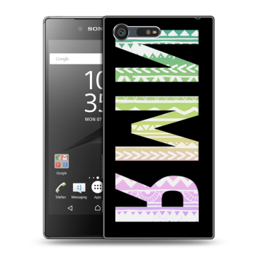 Пластиковый чехол на Sony Xperia X Compact с принтом ИМЯ