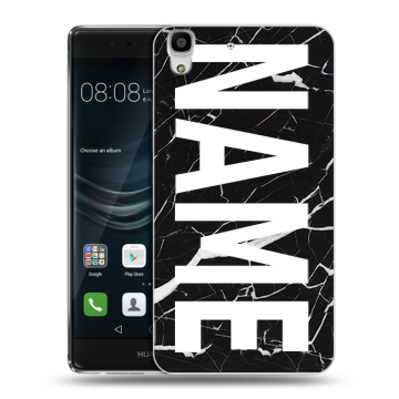Силиконовый чехол на Huawei Y6II с принтом NAME
