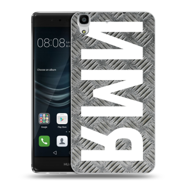 Силиконовый чехол на Huawei Y6II с принтом ИМЯ