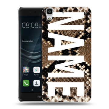 Силиконовый чехол на Huawei Y6II с принтом NAME