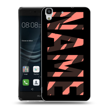 Силиконовый чехол на Huawei Y6II с принтом NAME