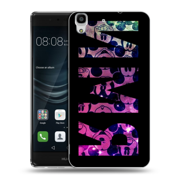 Силиконовый чехол на Huawei Y6II с принтом ИМЯ