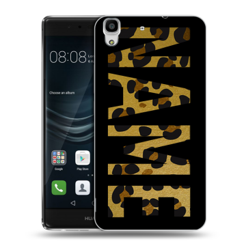 Силиконовый чехол на Huawei Y6II с принтом NAME