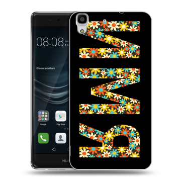 Силиконовый чехол на Huawei Y6II с принтом ИМЯ