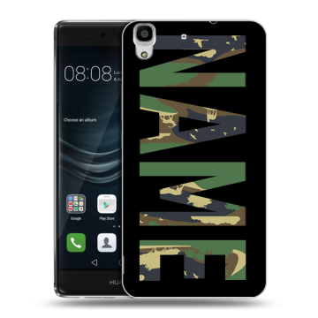 Силиконовый чехол на Huawei Y6II с принтом NAME