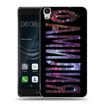 Силиконовый чехол на Huawei Y6II с принтом ФАМИЛИЯ