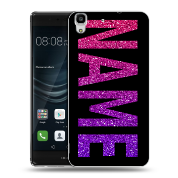 Силиконовый чехол на Huawei Y6II с принтом NAME