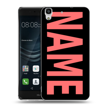 Силиконовый чехол на Huawei Y6II с принтом NAME