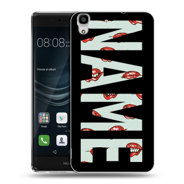 Силиконовый чехол на Huawei Y6II с принтом NAME
