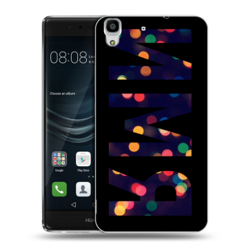 Силиконовый чехол на Huawei Y6II с принтом ИМЯ