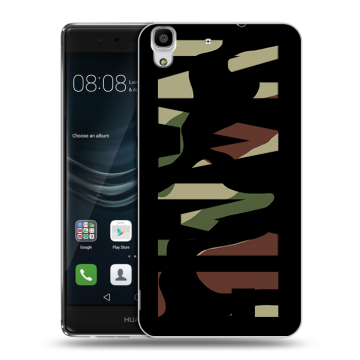 Силиконовый чехол на Huawei Y6II с принтом NAME