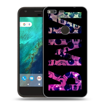 Силиконовый чехол на Google Pixel с принтом ИМЯ
