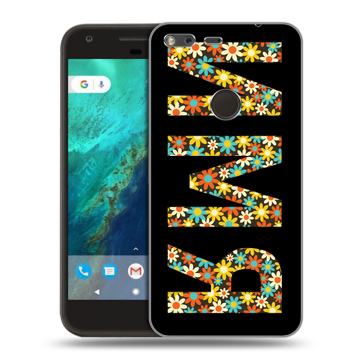 Силиконовый чехол на Google Pixel с принтом ИМЯ