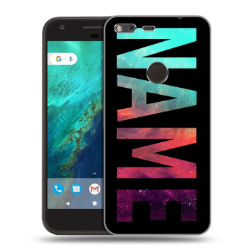 Силиконовый чехол на Google Pixel с принтом NAME