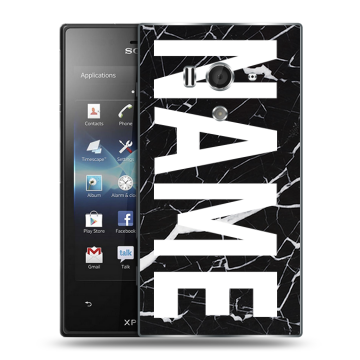 Пластиковый чехол на Sony Xperia acro S с принтом NAME