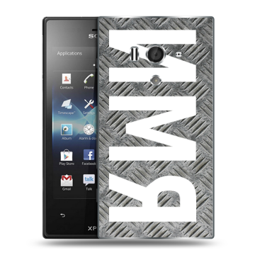 Пластиковый чехол на Sony Xperia acro S с принтом ИМЯ