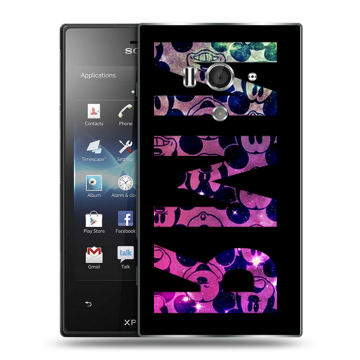 Пластиковый чехол на Sony Xperia acro S с принтом ИМЯ
