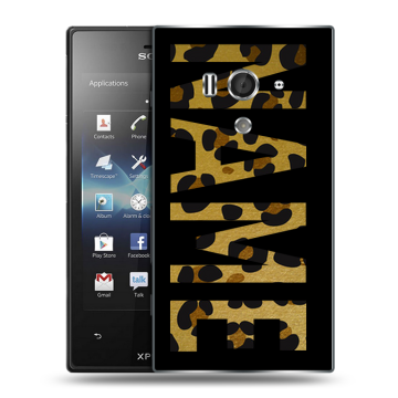 Пластиковый чехол на Sony Xperia acro S с принтом NAME