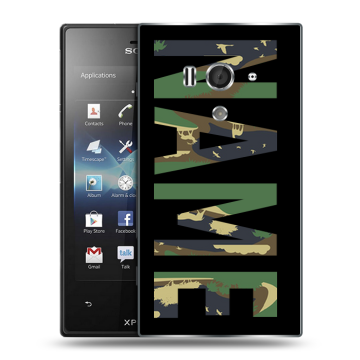 Пластиковый чехол на Sony Xperia acro S с принтом NAME