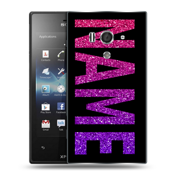 Пластиковый чехол на Sony Xperia acro S с принтом NAME