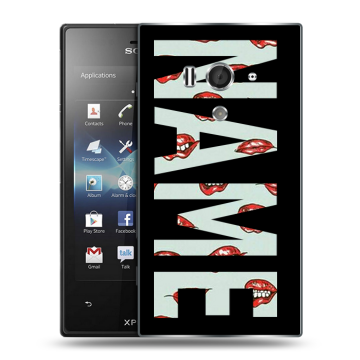 Пластиковый чехол на Sony Xperia acro S с принтом NAME