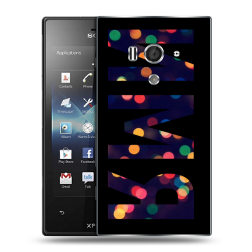 Пластиковый чехол на Sony Xperia acro S с принтом ИМЯ