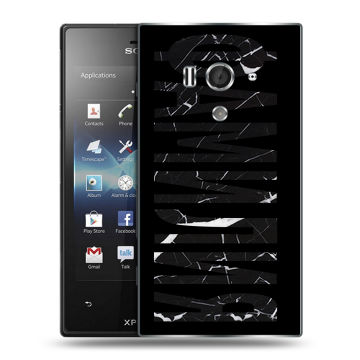 Пластиковый чехол на Sony Xperia acro S с принтом ФАМИЛИЯ