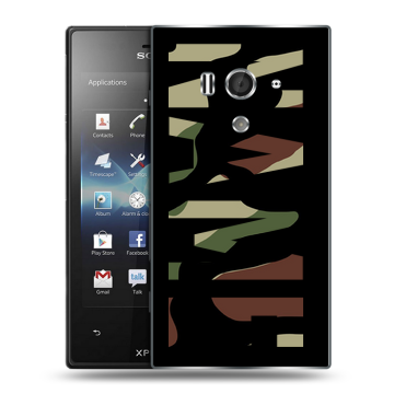Пластиковый чехол на Sony Xperia acro S с принтом NAME