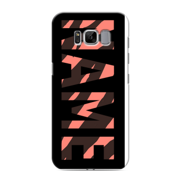Силиконовый чехол на Samsung Galaxy S8 с принтом NAME