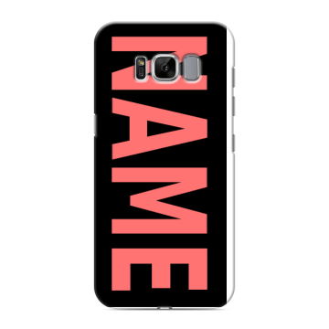 Силиконовый чехол на Samsung Galaxy S8 с принтом NAME