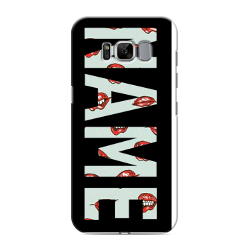 Силиконовый чехол на Samsung Galaxy S8 с принтом NAME
