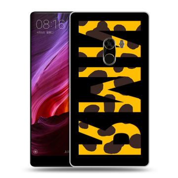 Силиконовый чехол на Xiaomi Mi Mix с принтом ИМЯ